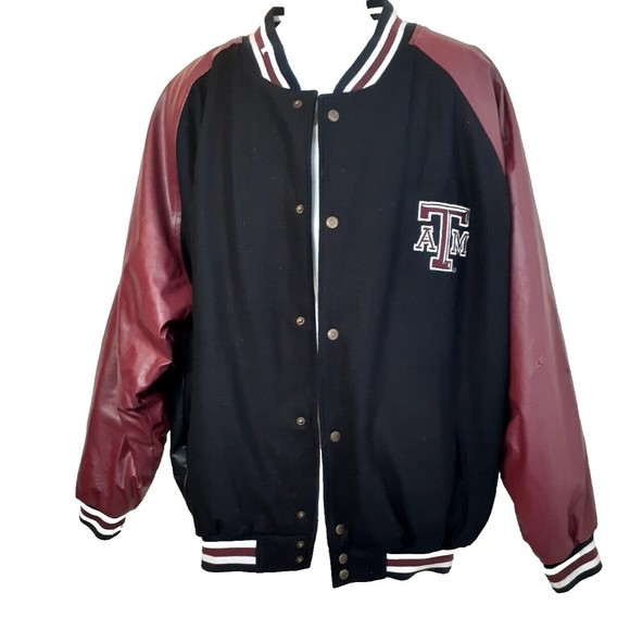 Steve & Barry's Texas A&M Faux Leather Varsity Letterman Jacket Football XXXL - Picture 3 of 11